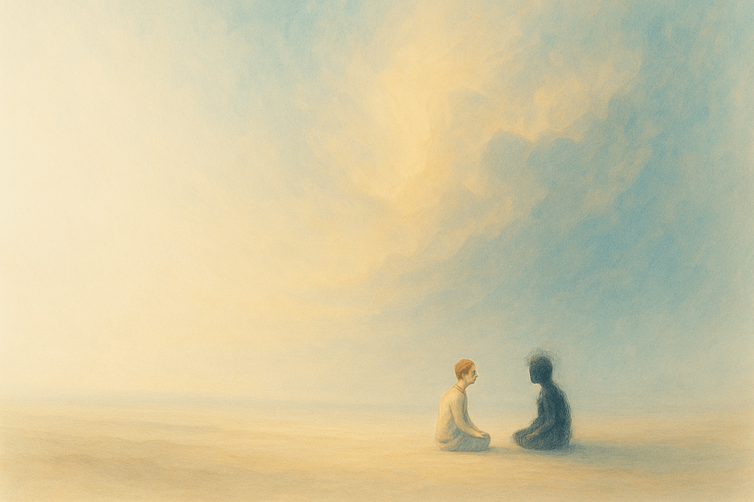 Reflective spiritual background for AI therapy prompt generation